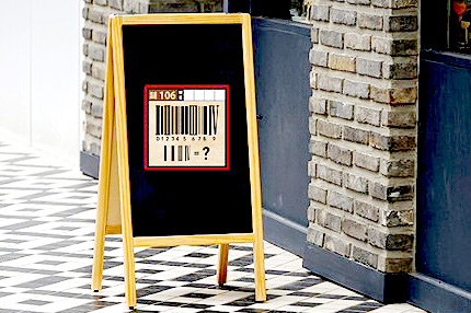 設置例：ショップ看板