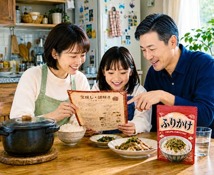謎解きと食品を組み合わせたプロモーション