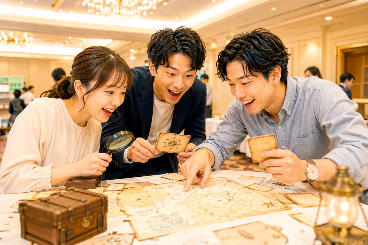 社内イベントを楽しむ参加者