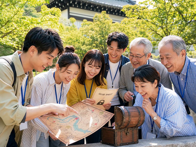 社員同士で交流する参加者